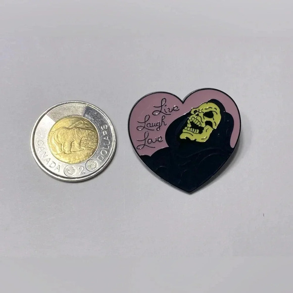 He-Man - Skeletor / Live Laugh  Love Pin - 💀🖤 - Picture 2 of 4
